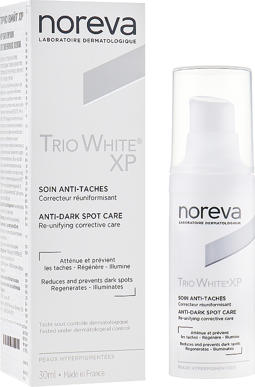 Rozjaśniający krem do twarzy przeciw przebarwieniom - Noreva Laboratoires Trio White XP Anti-Dark Spot Care — Zdjęcie N1