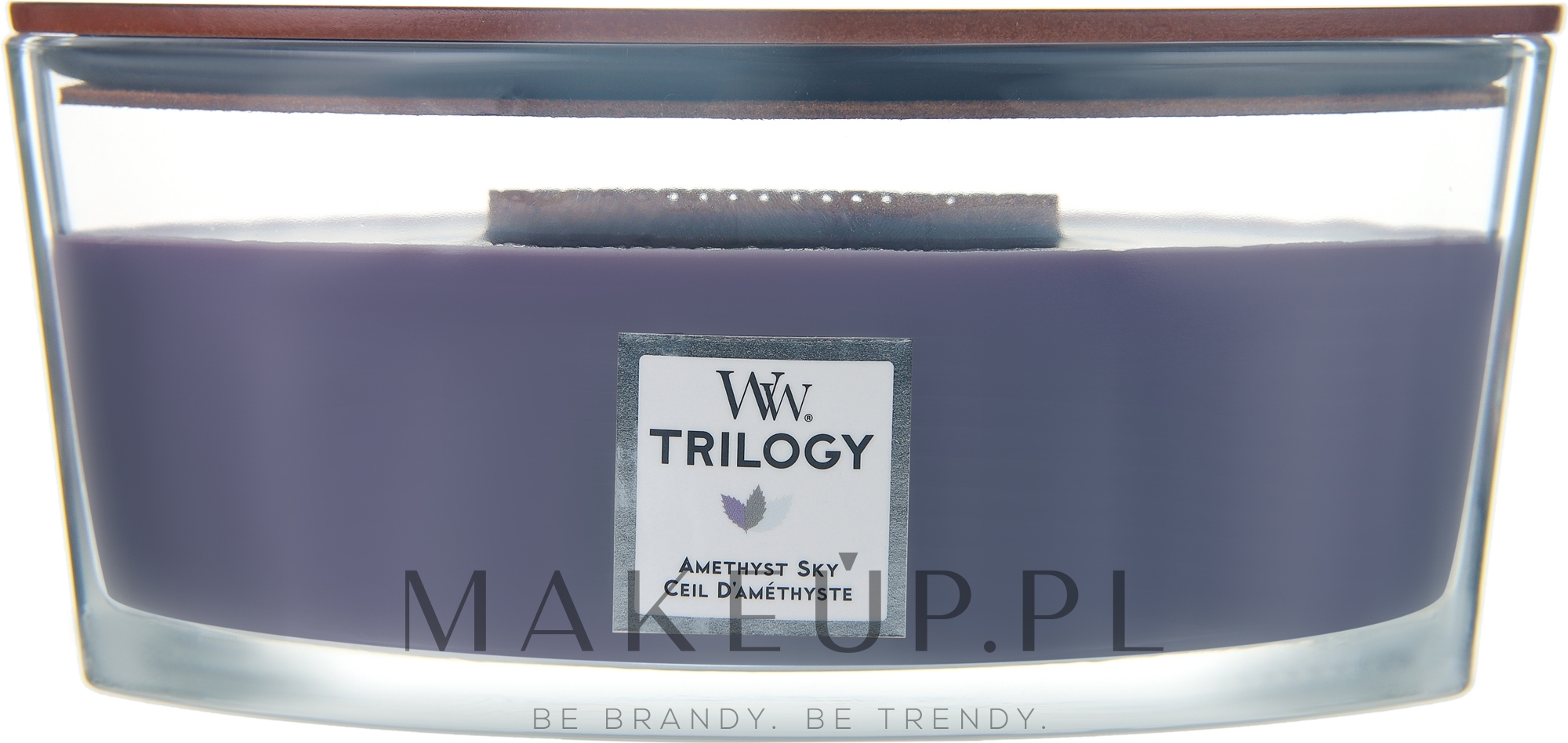 Świeca zapachowa - Woodwick Trilogy Ellipse Candle Amethyst Sky — Zdjęcie 453.6 g