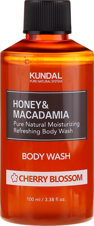 Intensywnie nawilżający żel pod prysznic Kwiat wiśni - Kundal Honey & Macadamia Body Wash Cherry Blossom — Zdjęcie N1