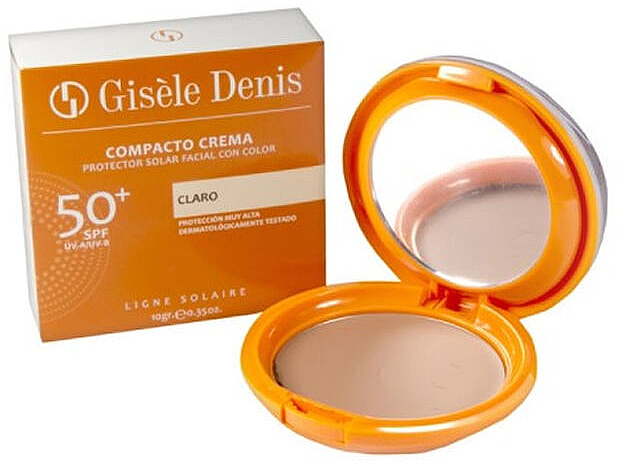 Krem przeciwsłoneczny ​​do twarzy w kompakcie - Gisele Denis Compact Facial Sunscreen Cream Spf50 + Light Tone — Zdjęcie N1