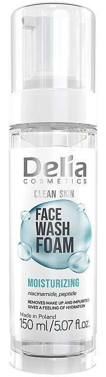 Pianka do mycia twarzy - Delia Clean Skin Face Wash Foam — Zdjęcie N1