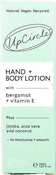 Balsam do rąk i ciała - UpCircle Hand & Body Lotion with Bergamot + Vitamin E Travel Size (mini) — Zdjęcie N2