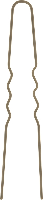 Wsuwki do włosów, pofalowane, 50 mm, brązowe - Tico Professional — Zdjęcie N2