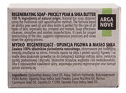 Naturalne mydło regenerujące z opuncją figową i masłem shea - Arganove Prickly Pear & Shea Butter Regenerating Soap — Zdjęcie N2