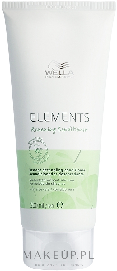 Regenerujący balsam do włosów - Wella Professionals Elements Renewing Conditioner Instant Detangling Conditioner — Zdjęcie 200 ml