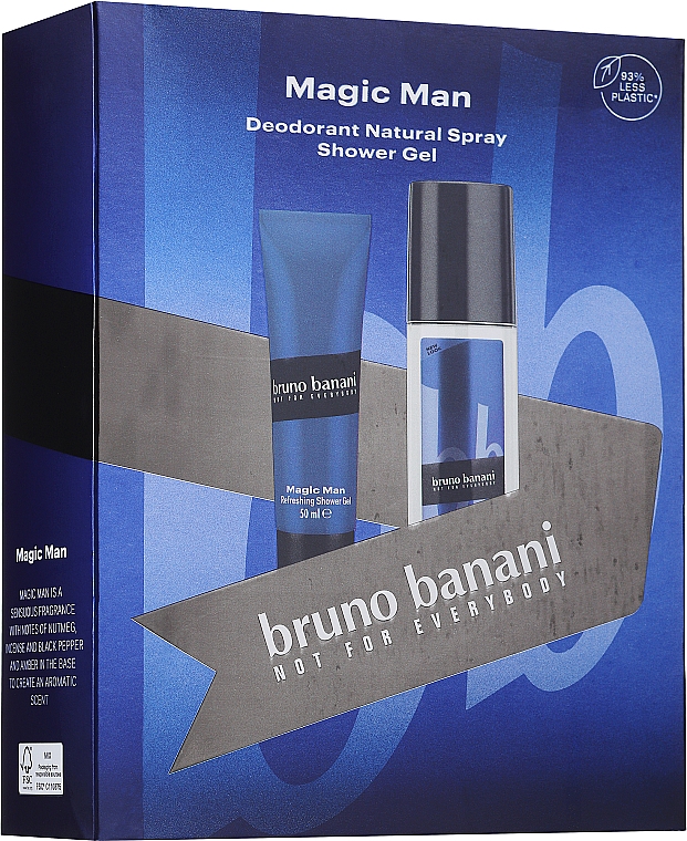 Bruno Banani Magic Man - Zestaw (sh/gel/50ml + deo/75ml) — Zdjęcie N1
