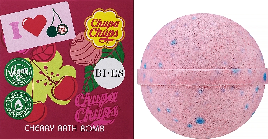 Kula do kąpieli - Bi-es Chupa Chups Cherry Juicy Bath Bomb  — Zdjęcie N4