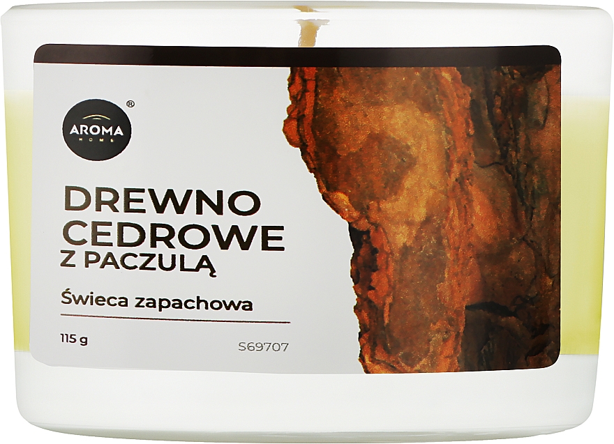 Aroma Home Basic Cedar Wood With Patchouli - Świeca zapachowa — Zdjęcie N1