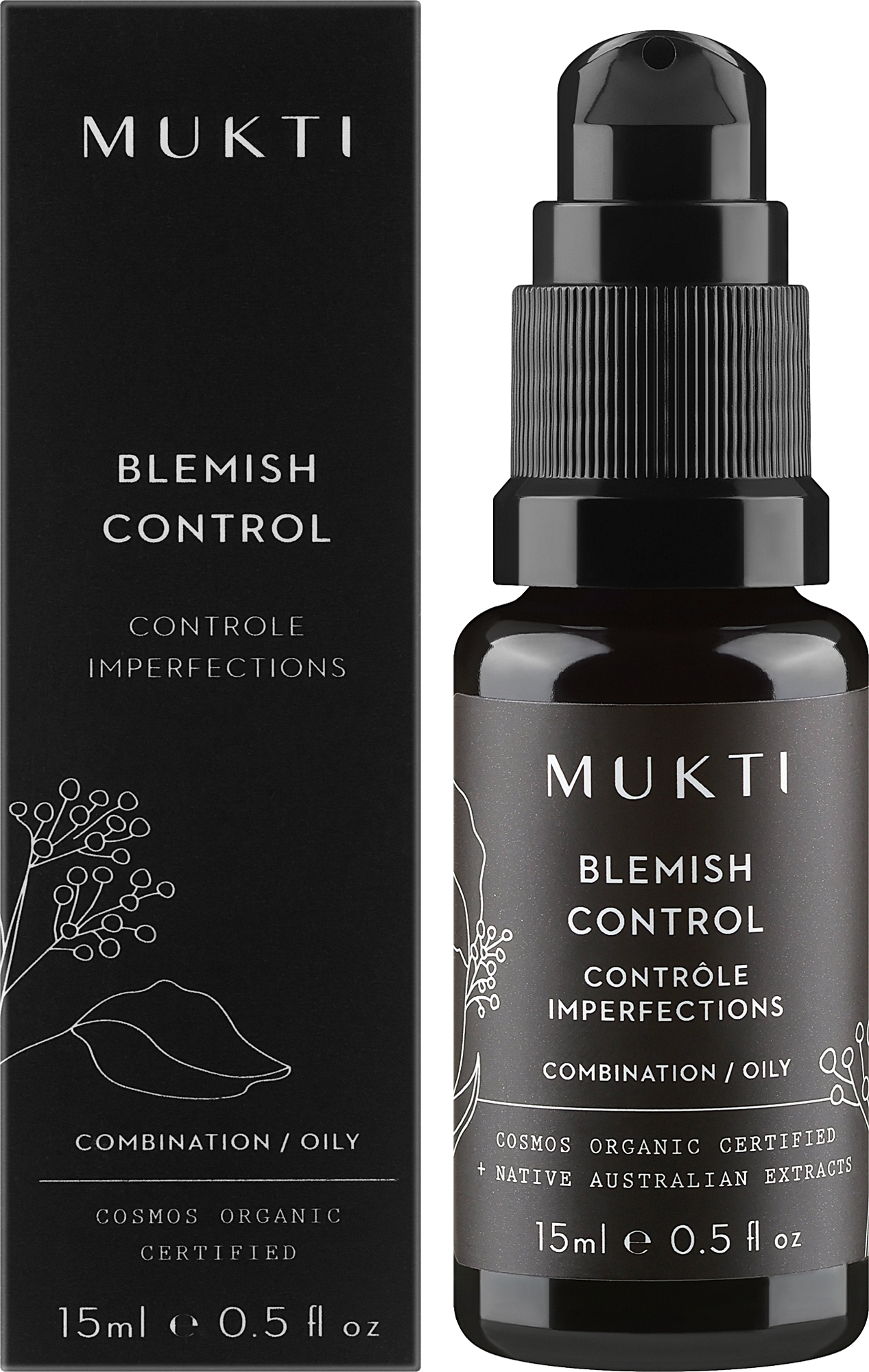 Serum do twarzy Blemish Control - Mukti Organics Blemish Control — Zdjęcie 15 ml