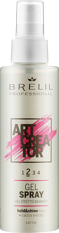 Utrwalający żel w sprayu do włosów - Brelil Art Creator Gel Spray — Zdjęcie N1