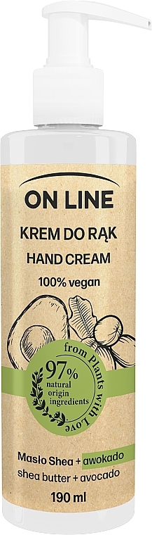 Krem do rąk Masło shea i awokado - On Line Hand Cream
