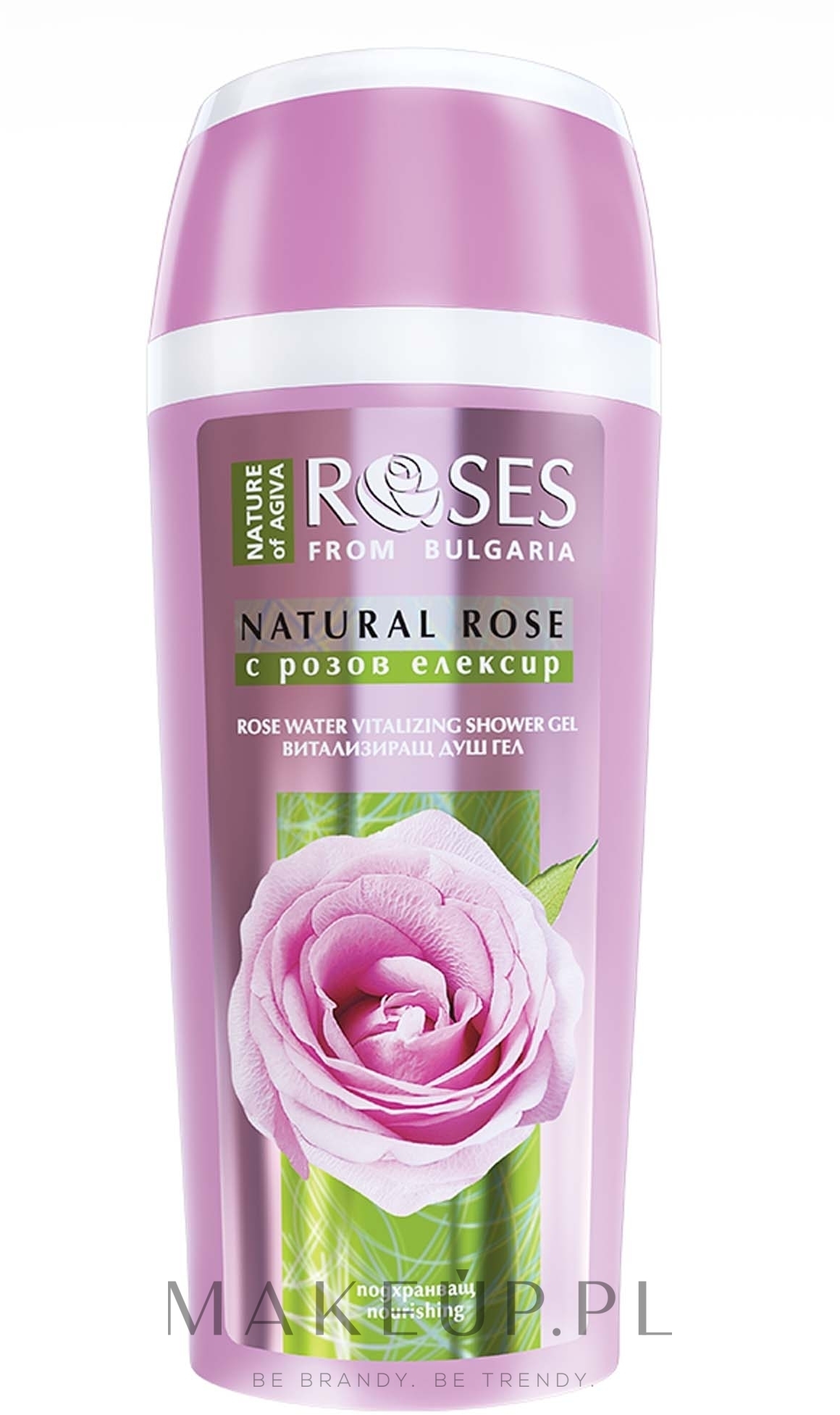 Rewitalizujący żel pod prysznic z wodą różaną - Nature of Agiva Roses Vitalizing Shower Gel — Zdjęcie 250 ml
