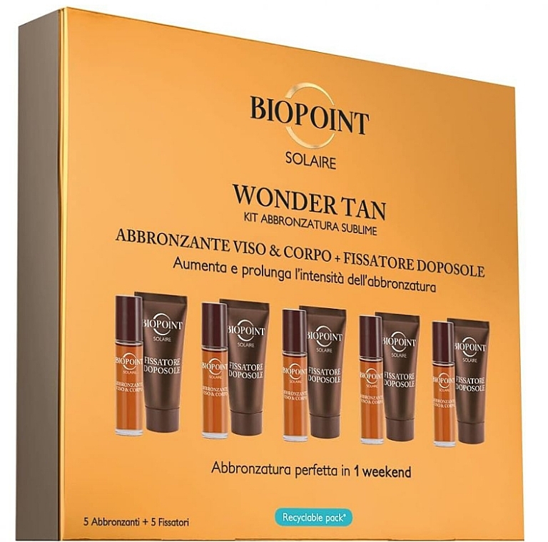 Zestaw, 10 produktów - Biopoint Solaire Wonder Tan Kit — Zdjęcie N1