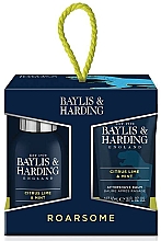 Zestaw dla mężczyzn - Baylis & Harding Men's Citrus Lime & Mint 4 Piece Box (hair/body/wash 100 ml + sh/gel 50 ml + face/wash 100 ml + a/sh/balm 50 ml) — Zdjęcie N1
