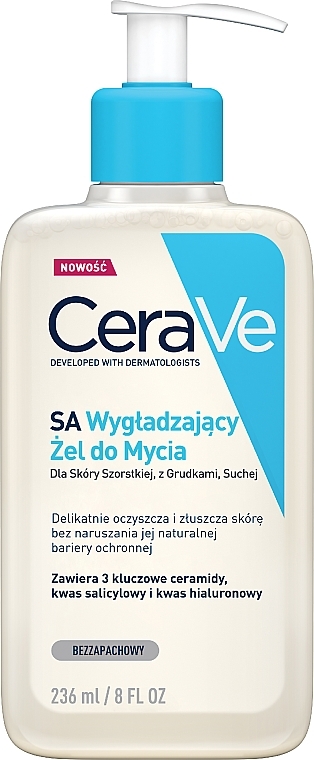 PRZECENA! SA Żel wygładzający do mycia twarzy - CeraVe Softening Cleansing Gel For Dry, Rough And Uneven Skin * — Zdjęcie N3