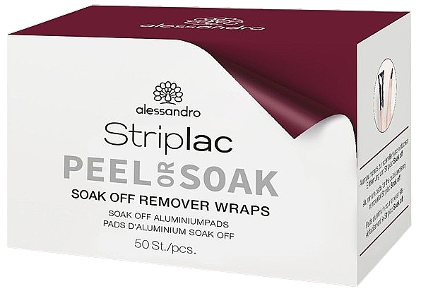 Folia do usuwania żelowych lakierów do paznokci - Alessandro International Soak Off Remover Wraps — Zdjęcie N1