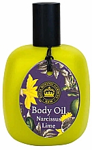 Masło do ciała Narcyz i limonka - The English Soap Company Kew Gardens Narcissus Lime Body Oil — Zdjęcie N1