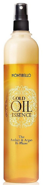 Dwufazowa odżywka do włosów - Montibello Gold Oil Essence The Amber & Argan Bi-Phase — Zdjęcie N1