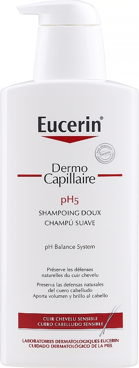 Szampon do wrażliwej skóry głowy - Eucerin Dermo Capillaire pH5 Shampoo