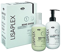 PRZECENA! Zestaw - Lisap Lisaplex Bond Saver Kit (h/fluid/475 ml + h/filler/475 ml) * — Zdjęcie N1