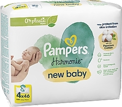 Chusteczki nawilżane dla niemowląt 4x46 szt. - Pampers New Baby Harmonie Body Wipes — Zdjęcie N9