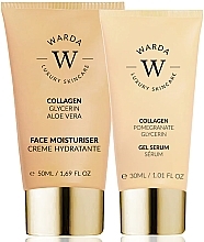 Zestaw - Warda Skin Lifter Boost Collagen (f/cr/50ml + gel/serum/30ml) — Zdjęcie N1
