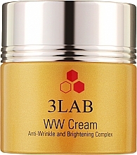 Rozświetlający krem przeciwzmarszczkowy do twarzy - 3Lab WW Cream Anti-Wrinkle And Brightening Complex — Zdjęcie N1