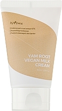 Krem nawilżający do twarzy z korzeniem pochrzynu - IsNtree Yam Root Vegan Milk Cream — Zdjęcie N1