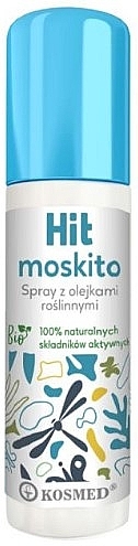 Spray z olejkami roślinnymi przeciw komarom, kleszczom i muszkom - Kosmed Hit Moskito — Zdjęcie N1