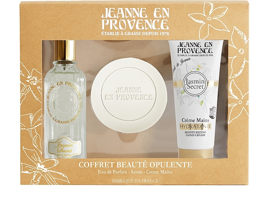 Jeanne en Provence Jasmin Secret - Zestaw (edp/60 ml + h/cr/75ml + soap/100 g) — Zdjęcie N1