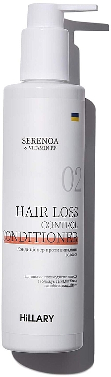 Zestaw przeciw wypadaniu włosów - Hillary Serenoa Vitamin PP Hair Loss Control (cond/250ml + shamp/250ml + h/mask/200m) — Zdjęcie N4