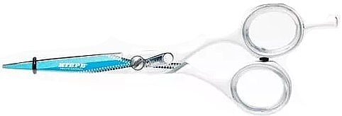 Nożyczki fryzjerskie, 2448/5, niebieskie - Kiepe Hair Scissors Ergo Anatomic ZIP 5" — Zdjęcie N1
