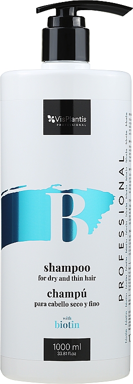 Szampon do włosów suchych z biotyną - Vis Plantis Shampoo For Dry And Thin Hair With Biotin — Zdjęcie N1