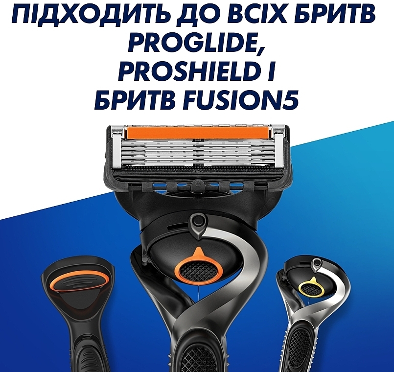 Wymienne wkłady do maszynki do golenia, 4 szt. - Gillette Fusion ProGlide — Zdjęcie N8