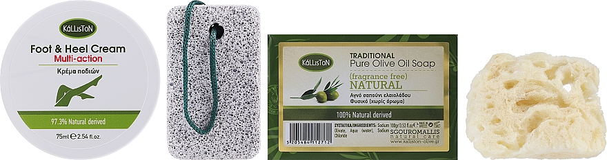 Zestaw - Kalliston (f/cr/75ml + soap/100g + stone/1pc + sponge/1pc) — Zdjęcie N2