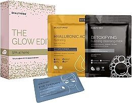 Kup Zestaw - BeautyPro Spa At Home The Glow Edit (mask/18g + eye/mask/3.5g + mask/25ml)