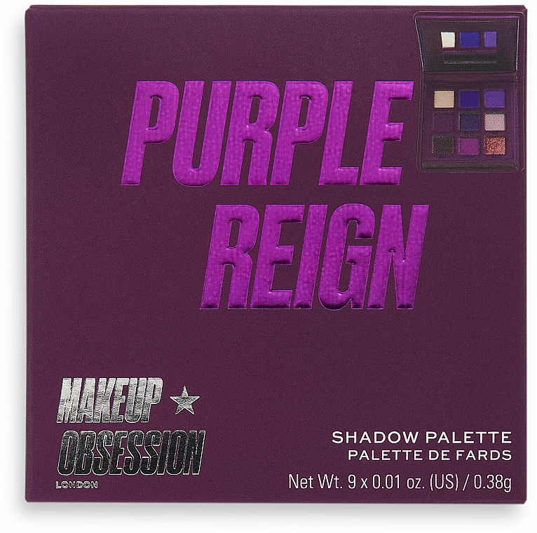Paleta cieni do powiek - Makeup Obsession Purple Reign Eyeshadow Palette — Zdjęcie N5