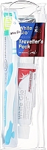 Podróżny zestaw do higieny jamy ustnej - White Glo Travel Pack (t/paste/24g + t/brush/1pc + t/pick/8pcs) — Zdjęcie N1