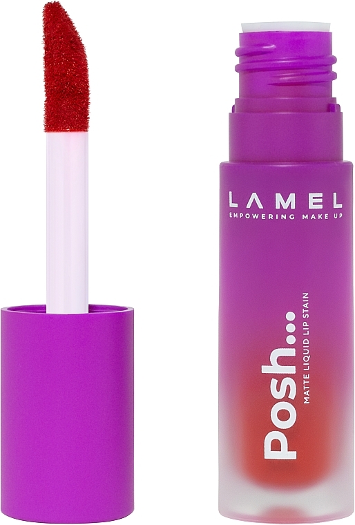 Matowa szminka - LAMEL Make Up Posh Matte Liquid Lip Stain 