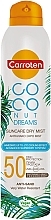 Mgiełka przeciwsłoneczna do ciała - Carroten Coconut Dreams Suncare Dry Mist Spray SPF50 — Zdjęcie N1