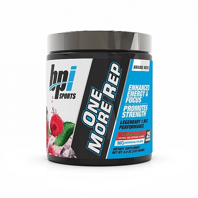 Suplement diety Pre-Workout Complex, herbata malinowa - BPI Sports One More Rep — Zdjęcie N1