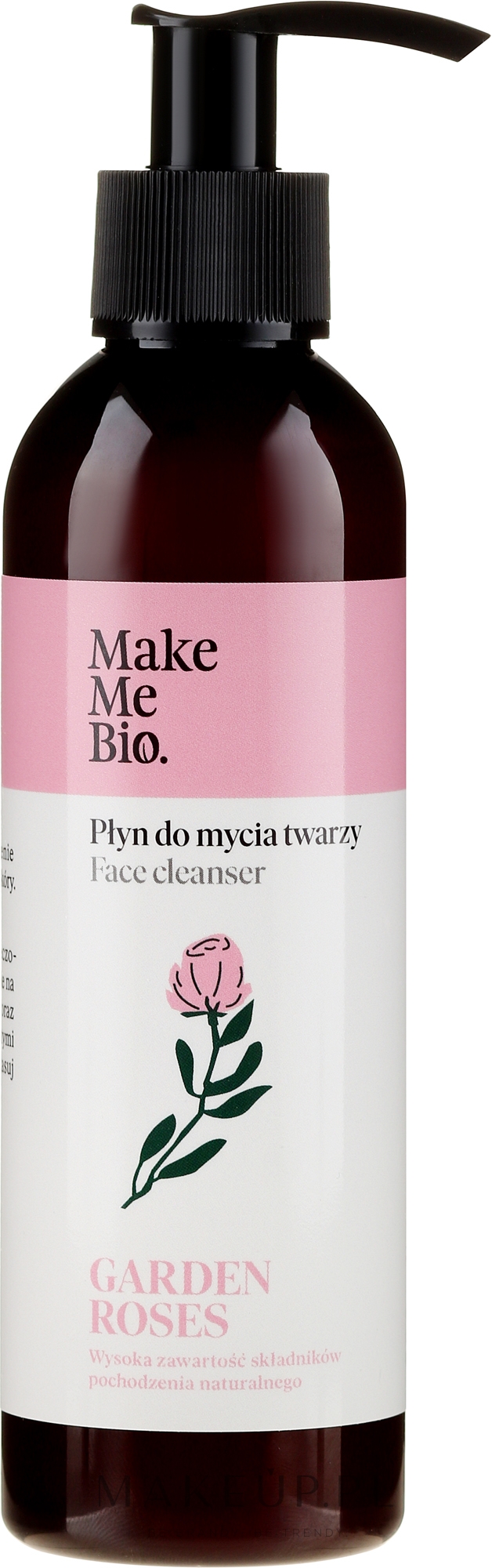 Nawilżający płyn do mycia twarzy Róża - Make Me Bio Garden Roses  — Zdjęcie 200 ml