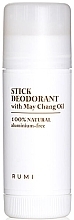 Dezodorant w sztyfcie o zapachu cytryny - Rumi Cosmetics Stick Deodorant with May Chang Oil — Zdjęcie N1