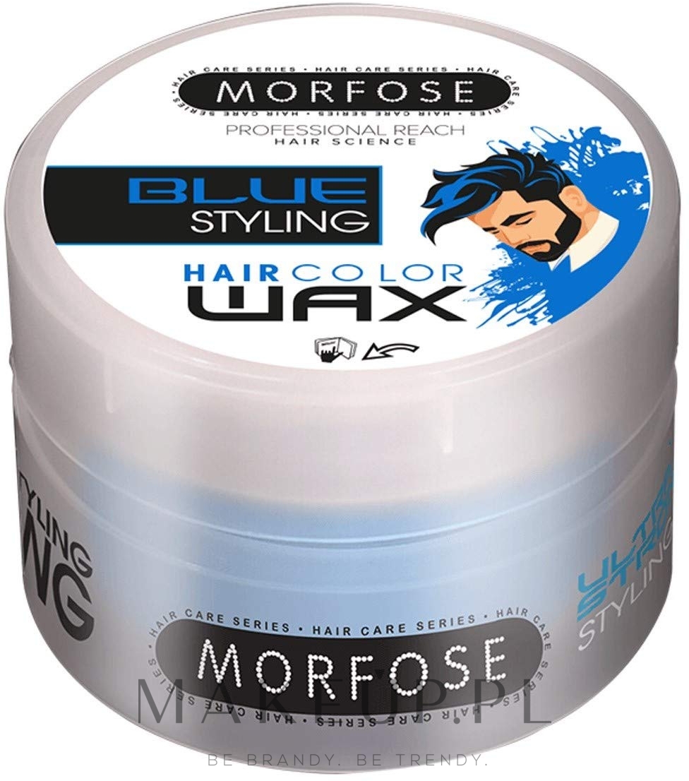 Tonujący wosk do stylizacji włosów - Morfose Hair Colour Wax — Zdjęcie Blue