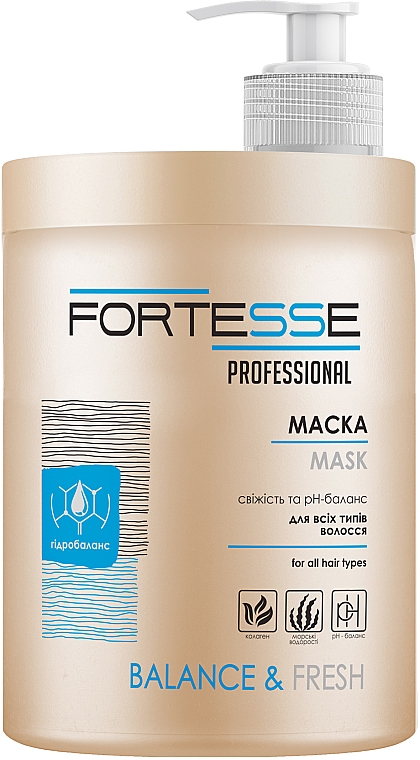 Balansująca maska algowa do włosów - Fortesse Professional Balance & Fresh Mask — Zdjęcie N2