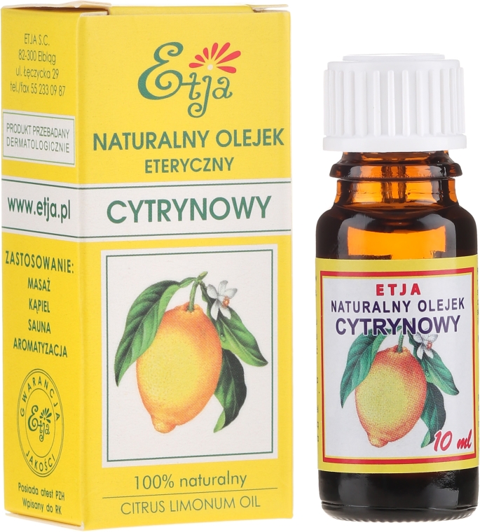 Naturalny olejek cytrynowy - Etja  — Zdjęcie N1