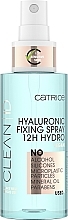 Nawilżający spray utrwalający z kwasem hialuronowym - Catrice Clean ID Moisturizing Fixing Spray — Zdjęcie N1