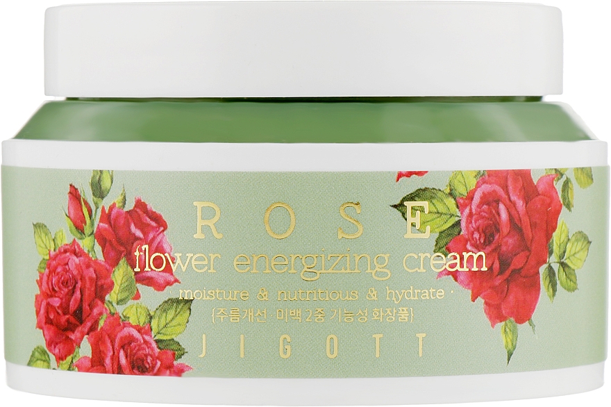 Krem do twarzy z peptydami róży damasceńskiej - Jigott Rose Flower Energizing Cream
