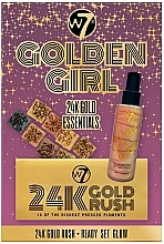 Kup Zestaw - W7 Golden Girl (palette 11,2 g + spray 100 ml)