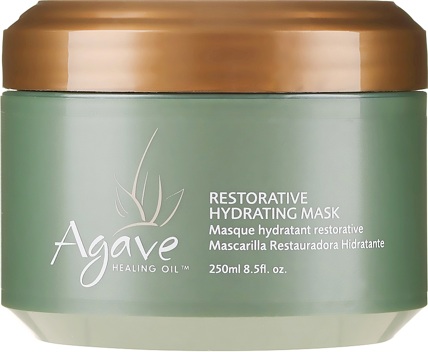Regenerująca maska nawilżająca do włosów z olejem z agawy - Agave Healing Oil Restorative Hydrating Mask — Zdjęcie N1